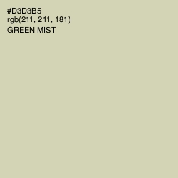 #D3D3B5 - Green Mist Color Image
